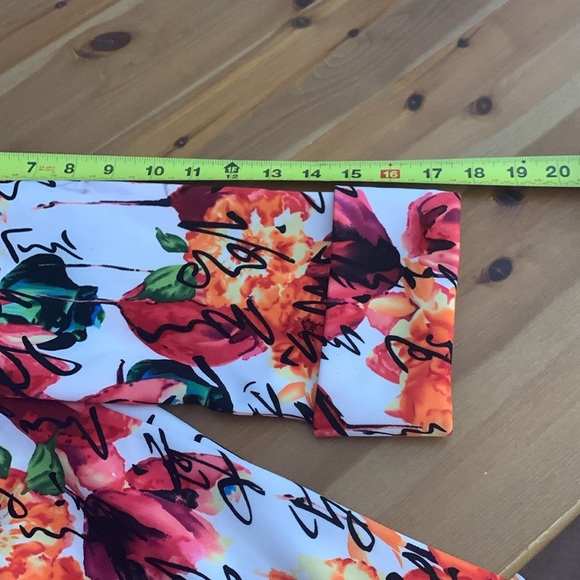 Pure Essence Spring Summer Jacket, Bright Floral, 3/4 Sleeve, Stretch - Picture 5 of 12